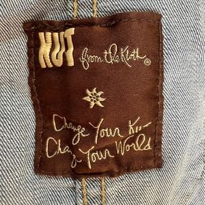 Kut from the Kloth Denim Jean Jacket W XL Blue Stretch Button CHECK MEASUREMENTS